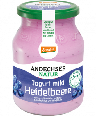 Joghurt Heidelbeere im Glas (500g)